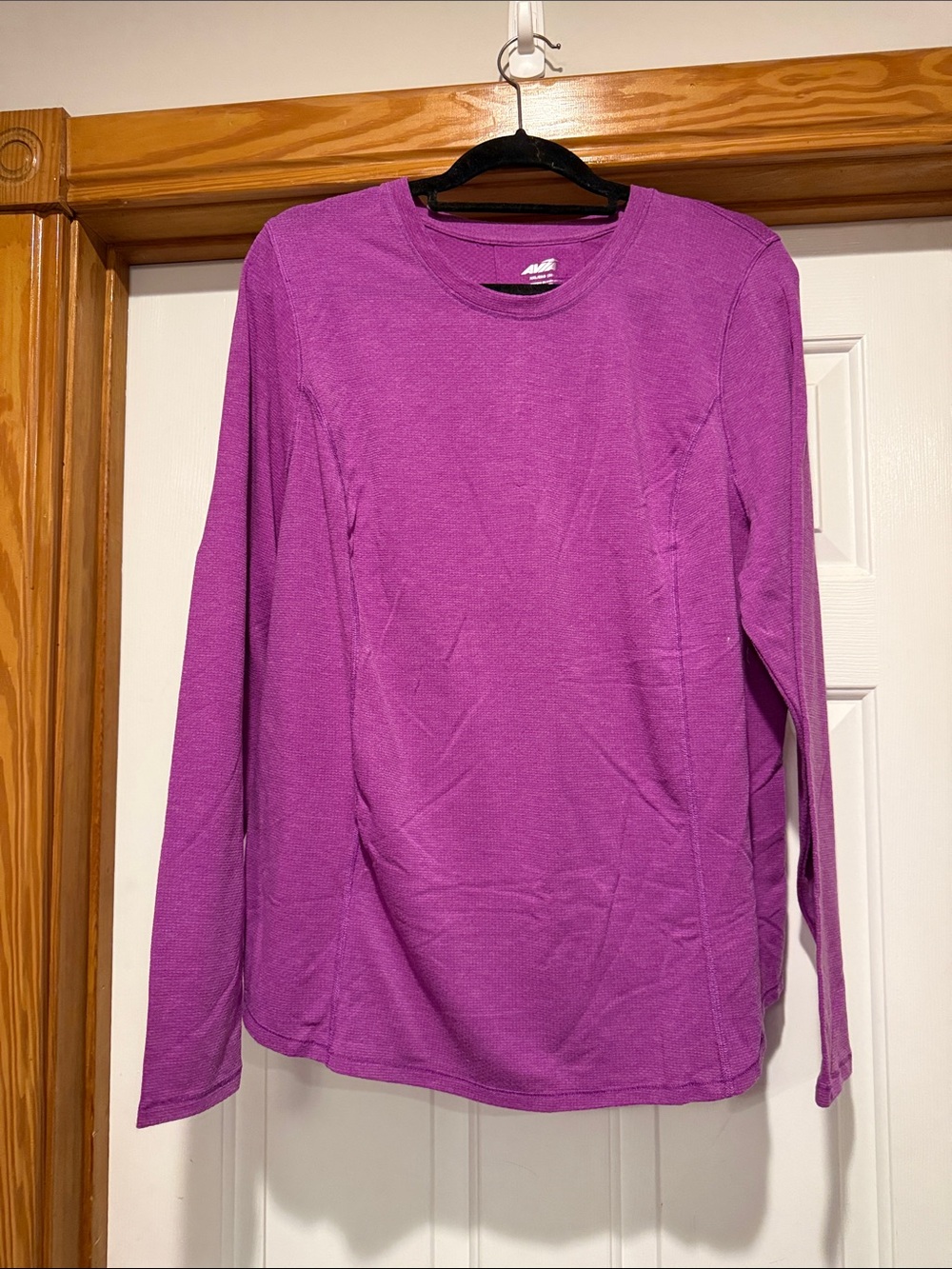 Avia Magenta Crewneck Long-Sleeve Top